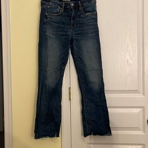 American eagle ne(x)t level stretch cropped flare jeans